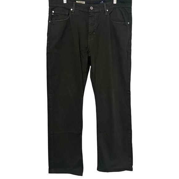 AG Adriano Goldschmied The Protege Straight Leg Green Chino Pants Mens 36 x 34‎ - Picture 1 of 4